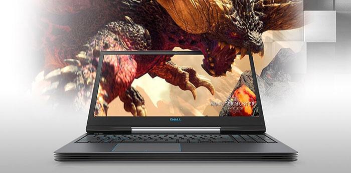 В списке игровых ноутбуков Dell текст GPU «RTX 2050» удален