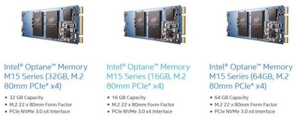 Intel анонсирует к выходу новые кэш-диски Optane Memory M15 M.2