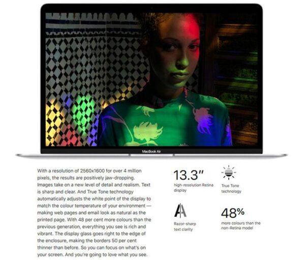 Apple обновляет MacBook Air с дисплеем True Tone Retina
