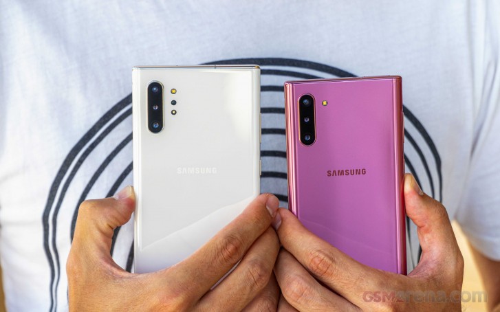 Samsung Galaxy Note10 + и Samsung Galaxy Note10