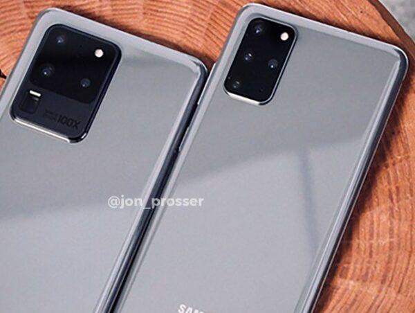 Samsung Galaxy S20 Plus и S20 Ultra показаны на фото в живую