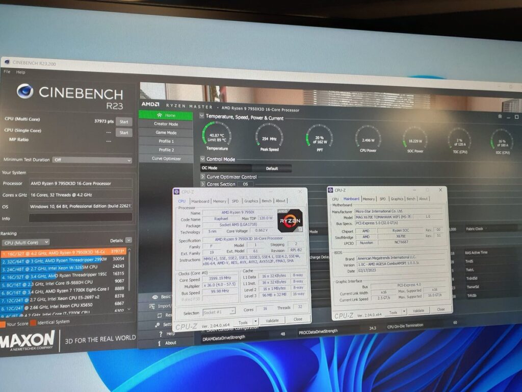 AMD Ryzen 9 7950X3D при тестировании оказался на 40% быстрее, чем 7950X